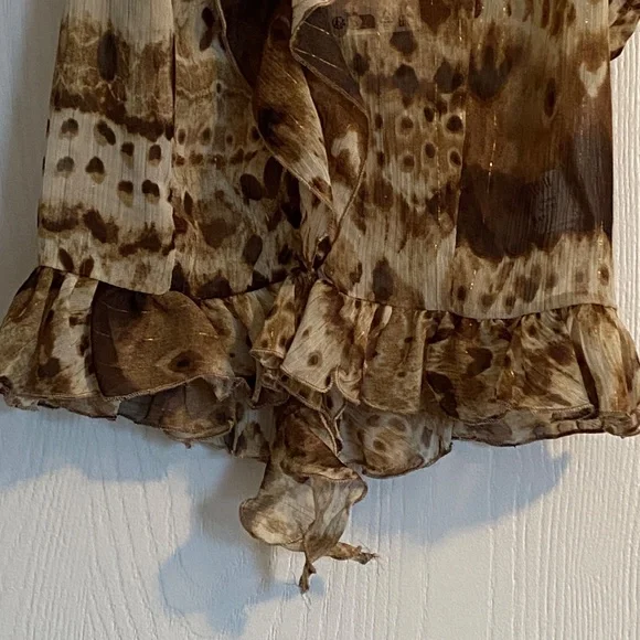 Zara Tie-dye Ruffled Top - Picture 2 of 9